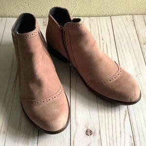 NAOT| Nefasi Ankle Boot Oxford Style Perforated Sz 10 Dusty Rose
